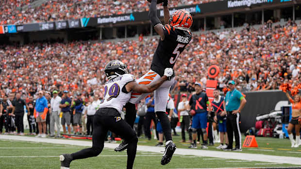 Tee Higgins touchdown Ravens